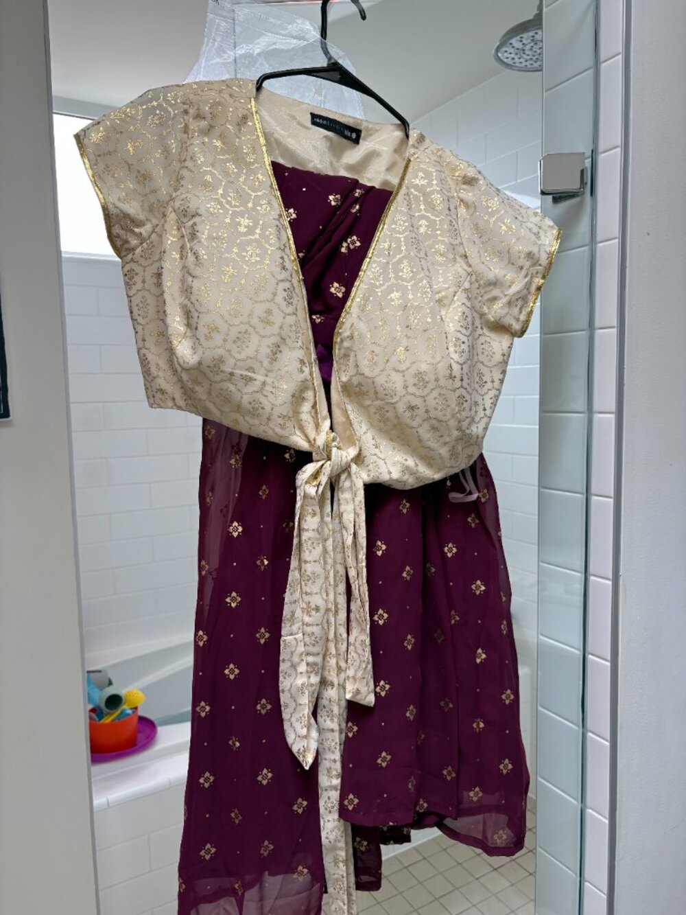 Lehenga, top, and scarf